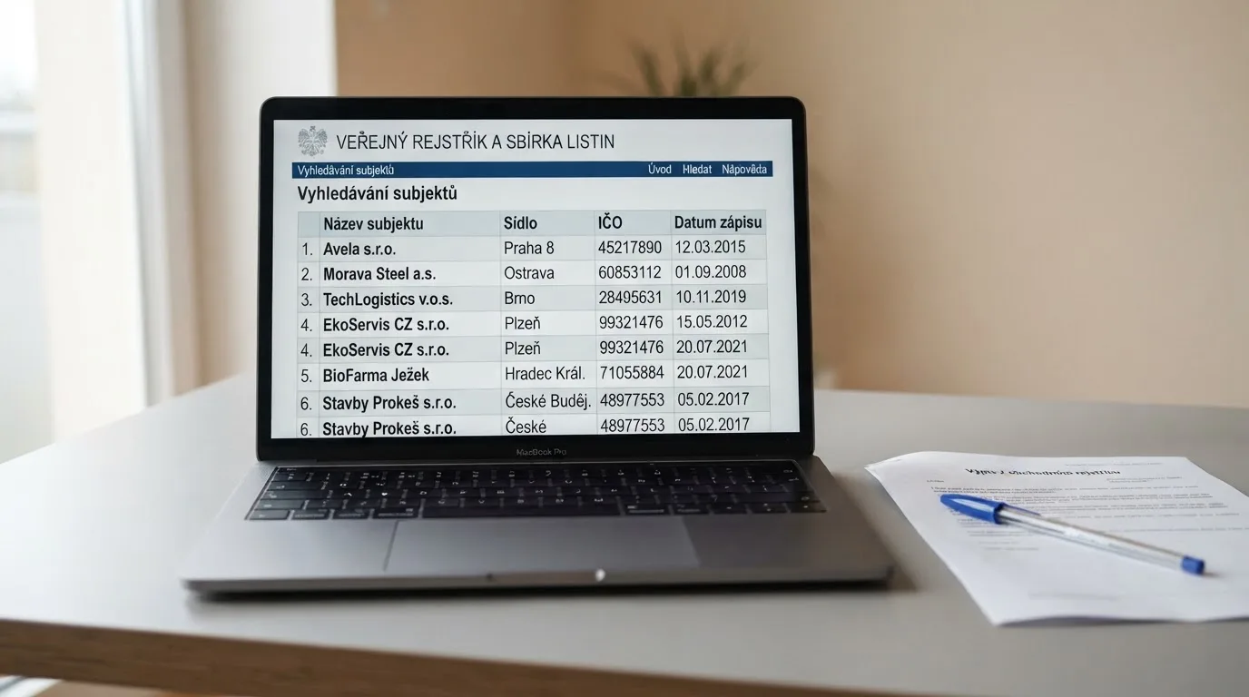 Úřední výňatek z veřejného registru Ministerstva financí ČR — seznam licencovaných provozovatelů s daty povolení